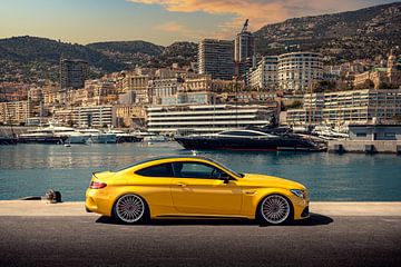 Mercedes C63 AMG in Monaco van Ricardo van de Bor