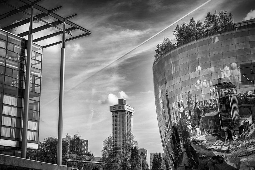 The NAI next to the Depot in Rotterdam by Paysages urbains - Rick Van der Poorten Photography