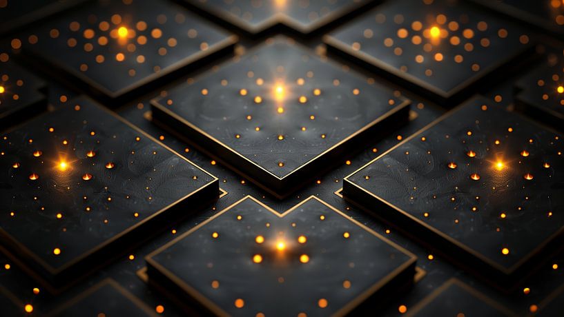 Luxury picture gold black by de-nue-pic