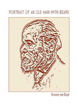 Portret van een oude man met baard van DOA Project