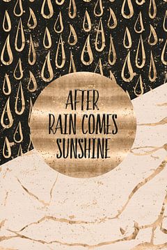 GRAPHIC ART After rain comes sunshine van Melanie Viola