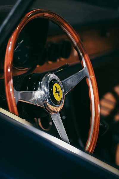 Detail klassisches Lenkrad Ferrari von Gerlach Delissen