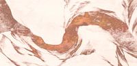 Japanse Zen Rivier in Koper van Mad Dog Art thumbnail