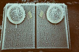 Vintage Foto von gefrorenem Denkmal von Michel Kruiswijk