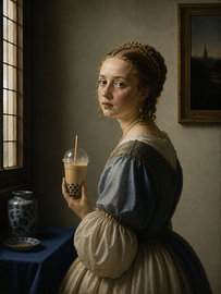 Girl with Bubble Tea by Salt Theory