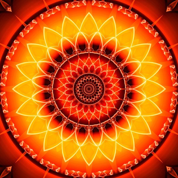 Mandala Kraft der Sonne von Christine Bässler