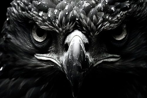 Adler | Monochromer Adler von ARTEO Gemälde