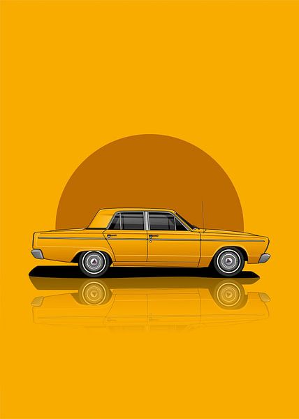 Art 1966 Chrysler Valiant VC Sedan by D.Crativeart