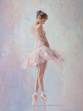 Ballerina in sanften Farben
