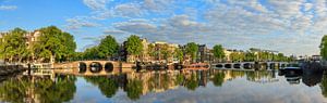 Amstel-Panorama Sommermorgen-Reflexion