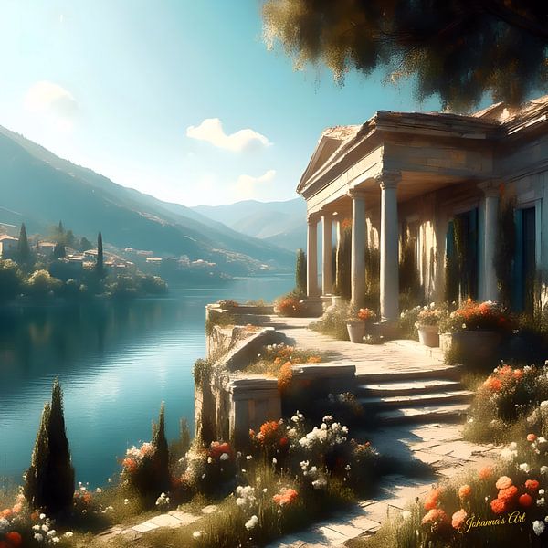 Romantisches griechisches Herrenhaus 4 von Johannas Art Creations