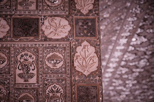 Mosaic in the Amber Fort of Jaipur