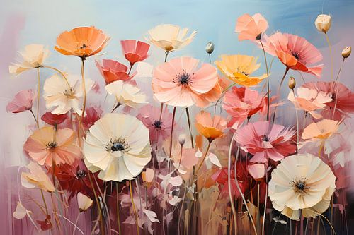 A colourful bouquet of flowers