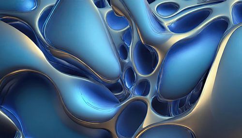 Golvende Meta-Morfosen: Een Dans van Vloeibare Organische Metalen III