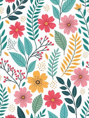 Grillig weidebloeipatroon