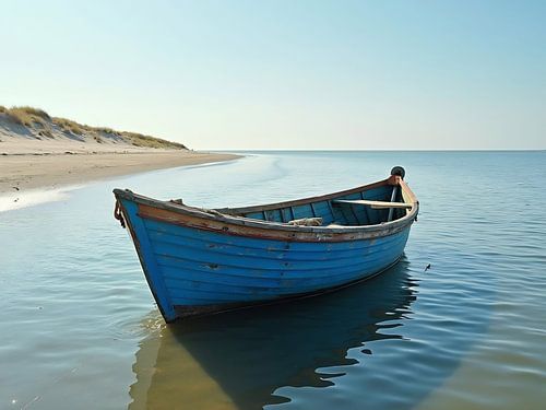 Verloren in het zachte blauw