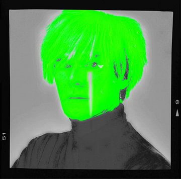 Motiv Porträt - Andy Warhol - Overdosis Neon Film Cut van Felix von Altersheim