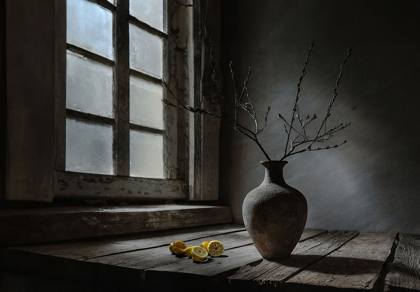 Vintage vase by the window by Ans Bastiaanssen