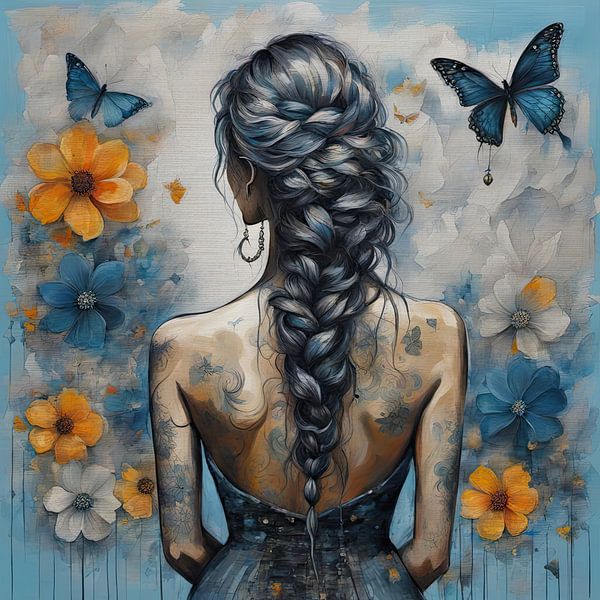 Floral Portrait No. 97.22 by Eye catching paintings