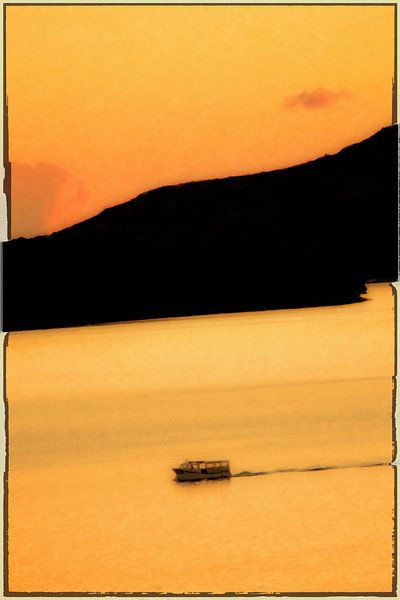 TROGIR Adriatic coast - the boat by Bernd Hoyen