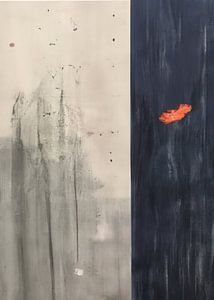 Moderne Abstraktion mit einer Prise Orange