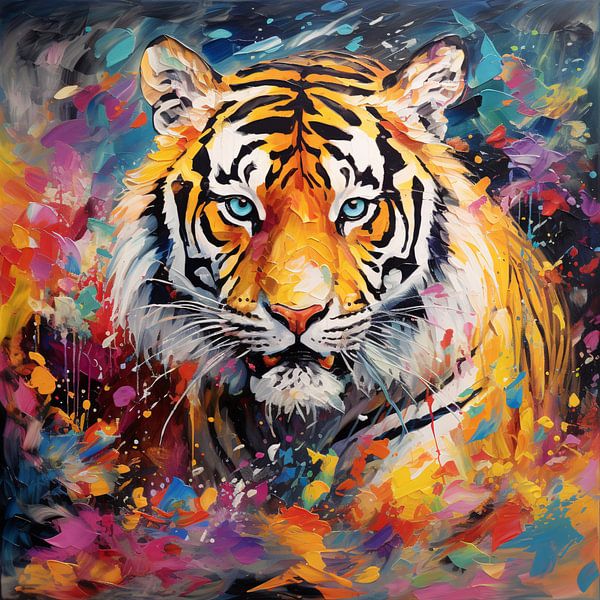 Tiger beobachten: Wild Canvas von Surreal Media