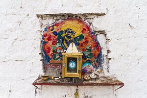 Autel mural au Tibet sur Erwin Blekkenhorst