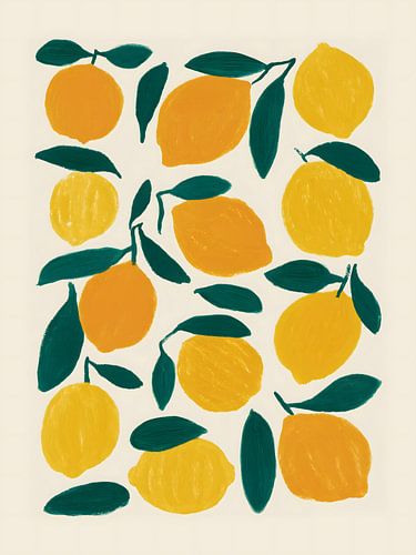 Lemons Pattern Art