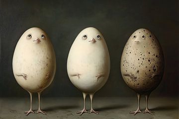 Vintage Eggs van Jacky