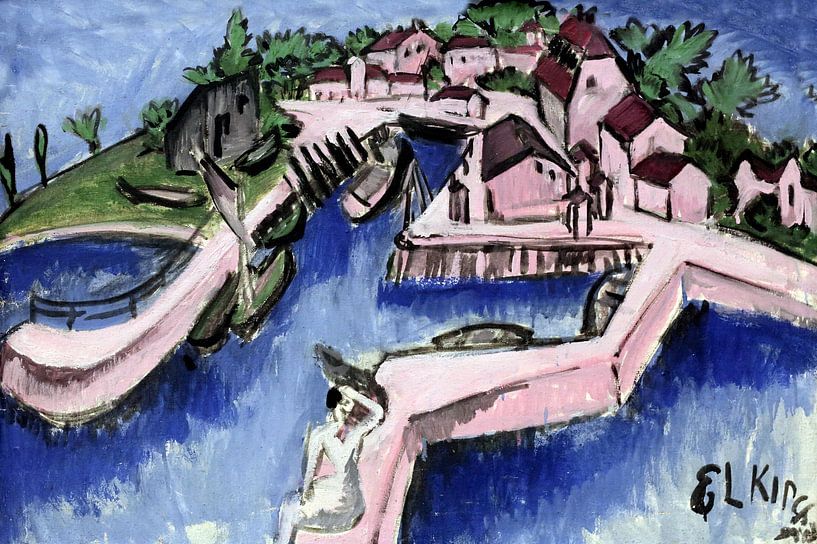Ernst Kirchner, Fehmarn Harbour, 1913 by Atelier Liesjes