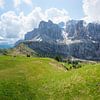 sentier de randonnée au col de Grodnerjoch, paysage Dolomites sur SusaZoom