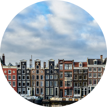 Gevels langs de Amstel in Amsterdam. van Don Fonzarelli