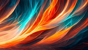 Flamen Farben in der Luft