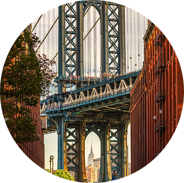 Manhattan Bridge vanaf Dumbo van Remco Piet