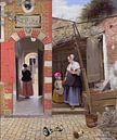 The courtyard of a house in Delft by Gisela- Art for You thumbnail