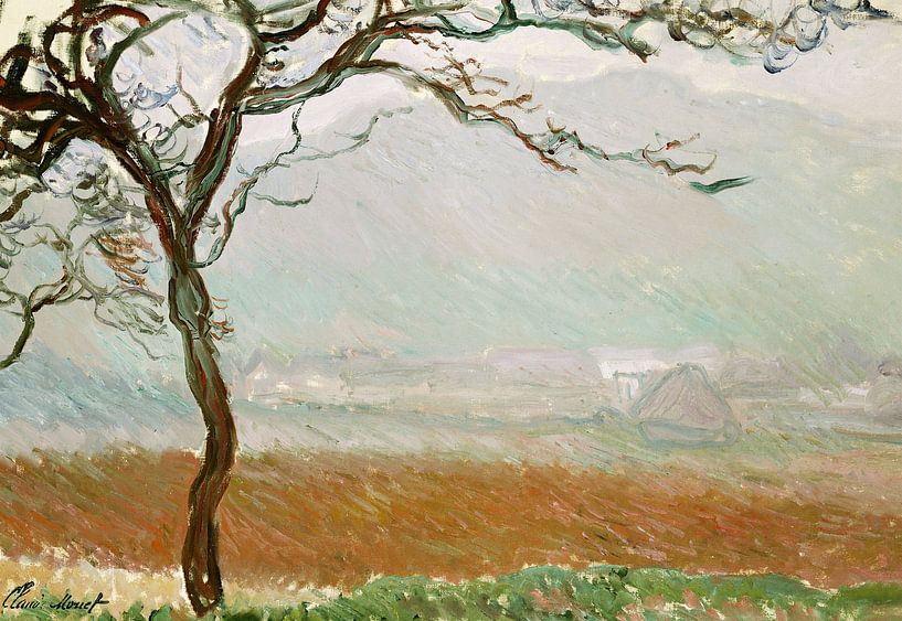 Claude Monet,Land of Giverny by finemasterpiece