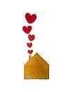 Een huis vol liefde | Aquarel schilderij van WatercolorWall thumbnail