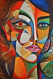 Abstraktes Gesicht von Imagine