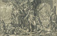 Nebukadnezar wirft die drei Jugendlichen in den feurigen Ofen, Adriaen Thomasz. Schlüssel, 1554 - 15 von Marieke de Koning Miniaturansicht
