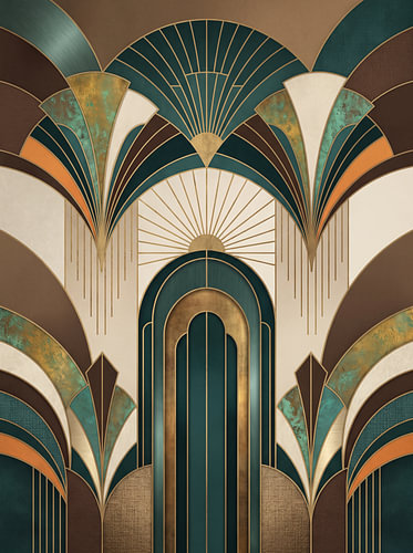 Symphony of Art Deco Arches and Fans