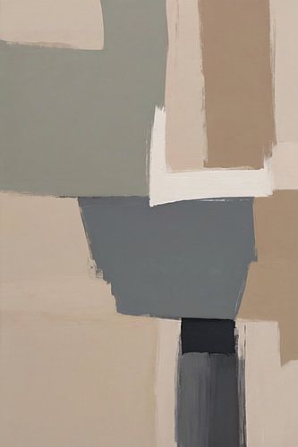 Abstracte Minimalistische Geometrische Monochrome Kunst