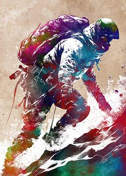 Mountaineer sport art #sport sur JBJart Justyna Jaszke