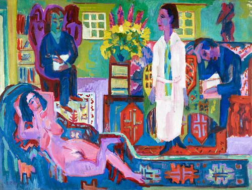 Modern Bohemia (1924) painting by Ernst Ludwig Kirchner.