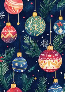 Weihnachtsdekoration | Bunter Weihnachtsschmuck