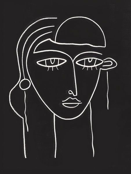 Bohemian style line drawing by Studio Allee