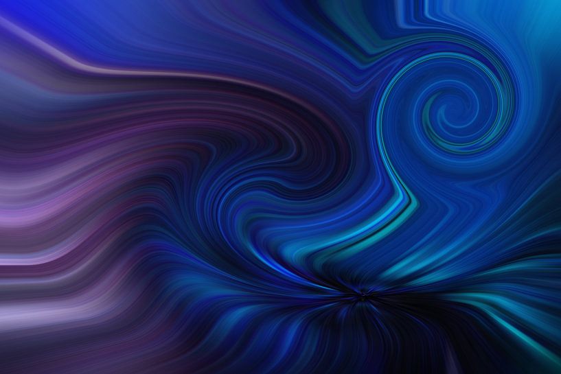Blue Swirl van Jacqueline Gerhardt