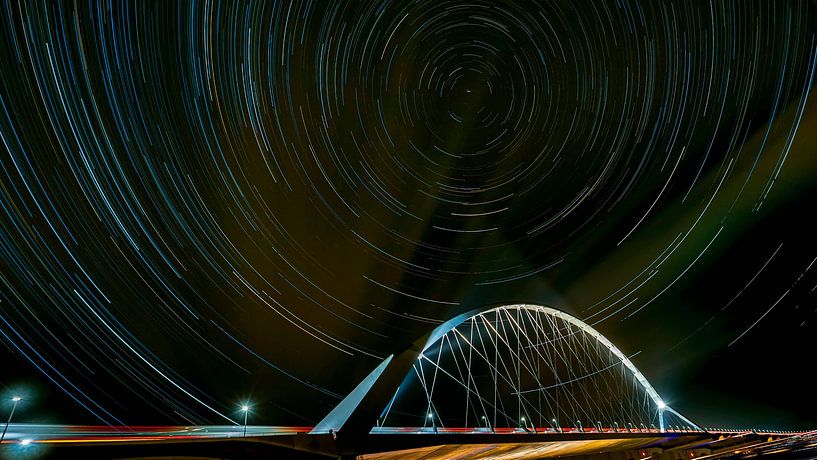 Start rail above the Oversteek in Nijmegen by Marga Meijer