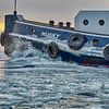 IJsbreker Husky op het Markermeer van eric van der eijk