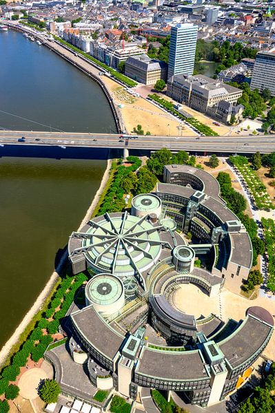 Düsseldorf Landtag Nordrhein-Westfalen sur les rives du Rhin par Sjoerd van der Wal Photographie