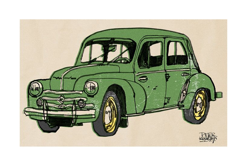 Renault 4 CV par Pieter Hogenbirk